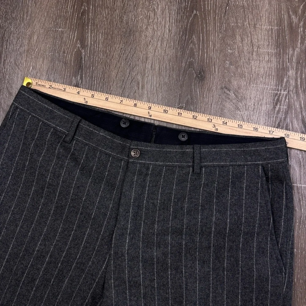 Polo Ralph Lauren Pinstripe 3 Piece Suit Wool Cashmere Made in Italy 42S 36x29
